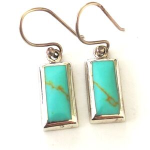 Vintage Turquoise and Sterling Silver Earrings